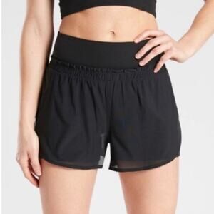 Athleta Women's Crescent 2-in-1 Short Active Shorts Black Size XL